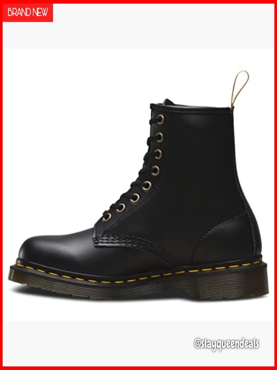 Unisex Combat Boots Lace-Up Ankle Boots Vegan Leather Durable main image 4